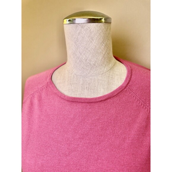 J. McLaughlin Women’s Crew Neck Long Sleeve Sweater Fuschia Pink Size S - Picture 13 of 13